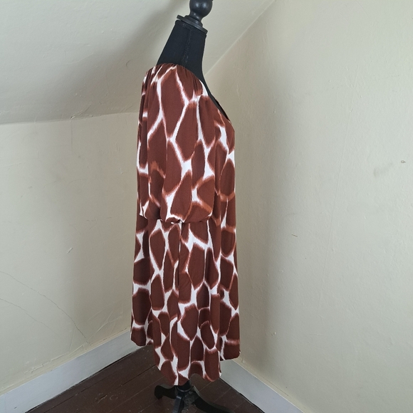 Anthropologie Corey Lynn Calter Giraffe Tunic Dress Size L - Picture 5 of 13